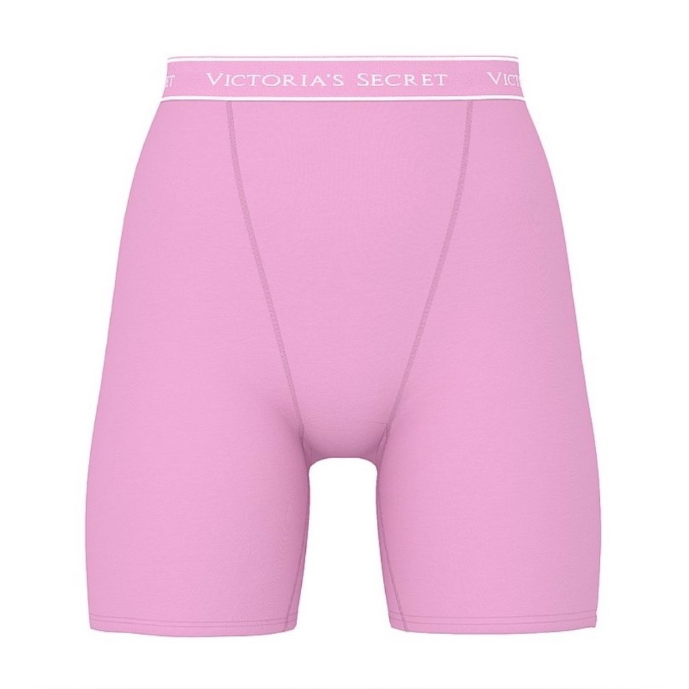 Victoria's Secret Logo Cotton High Waist Boxer Brief NWT